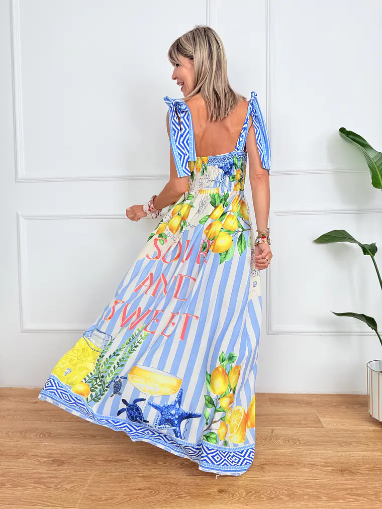 Via Sicilia Maxi Dress 8308 2