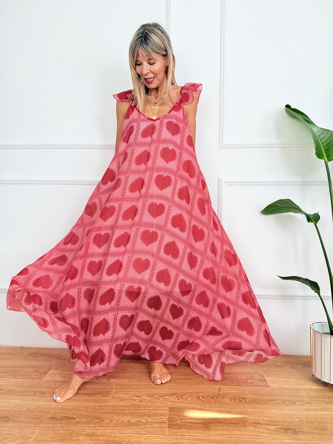 Heartland Dress D715 Pink 1