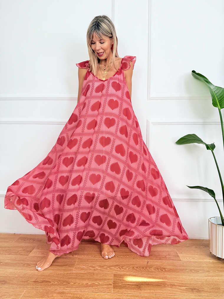 Heartland Dress D715 Pink 1