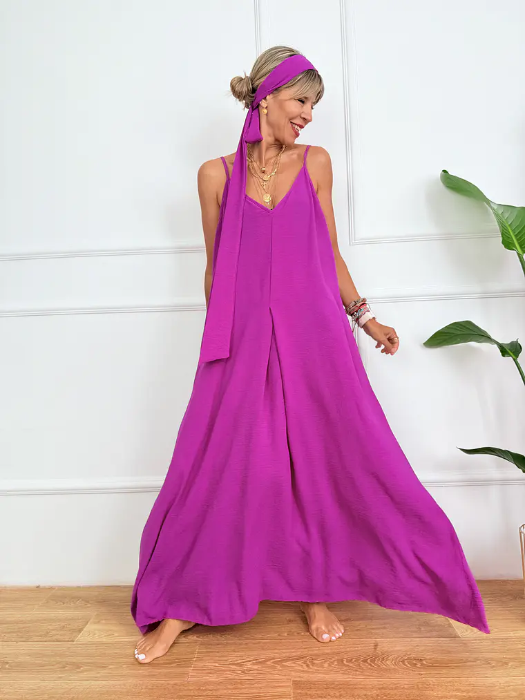 Havana Dress 8313 Magenta 1