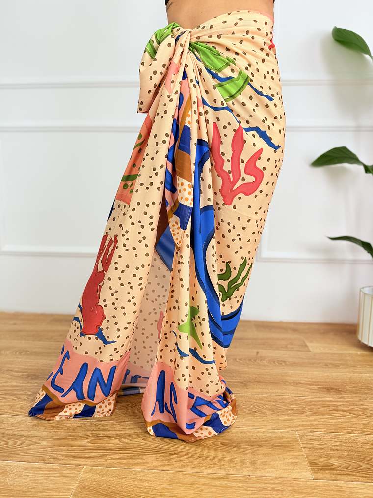 Get Free Παρεό 9725 Light Beige 7