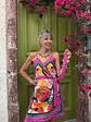 Tigra Mini Dress D978 Petit Collection Hot Pink - thumbnail 1