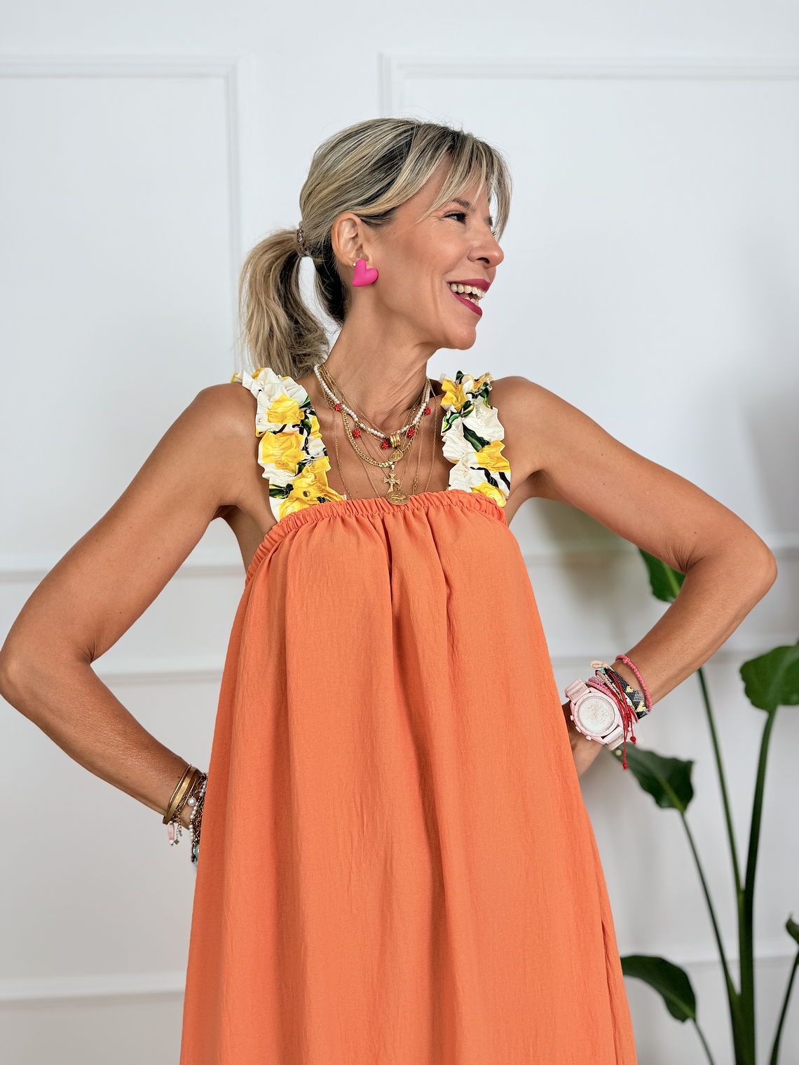 Raleigh Dress P8336 Orange 4