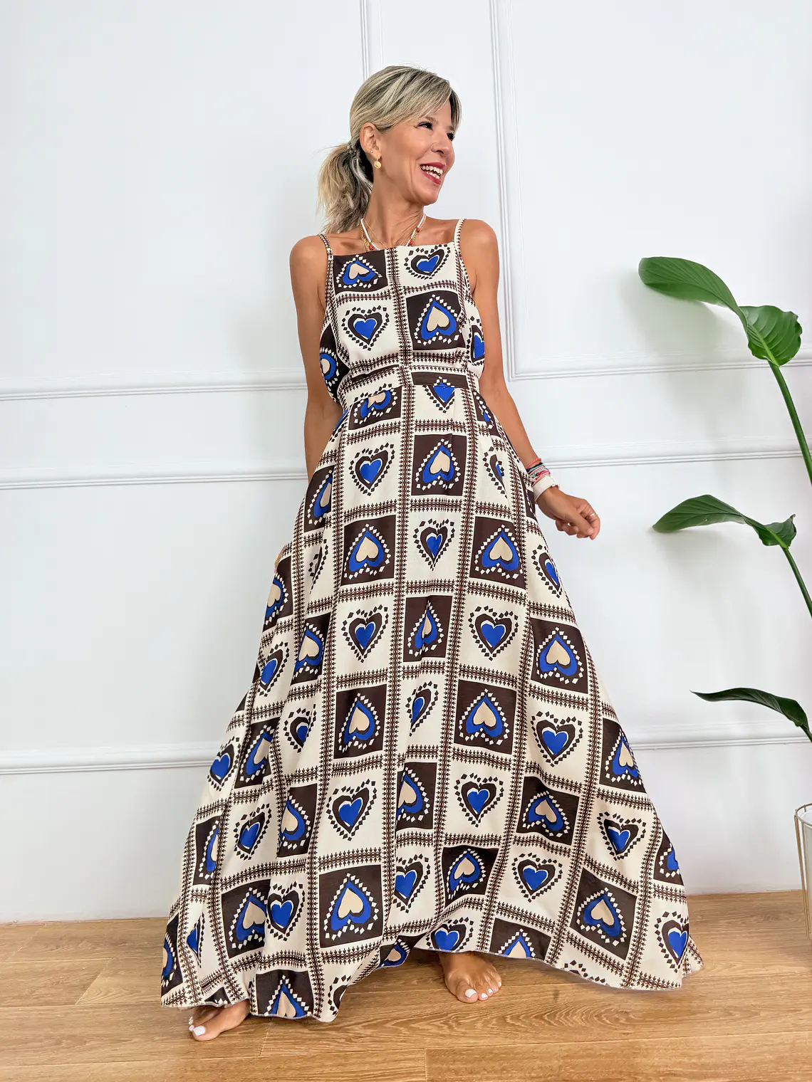 Je t'aime Dress 7778 Blue 4
