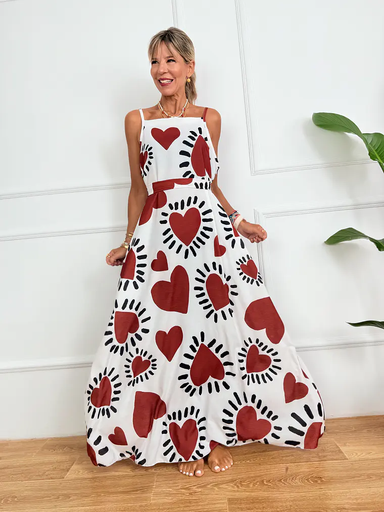 Ti amo Dress 7778 Red Flames 1