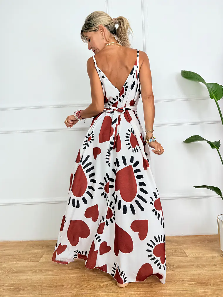 Ti amo Dress 7778 Red Flames 2
