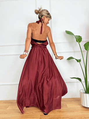 Odile dress 4520 wine