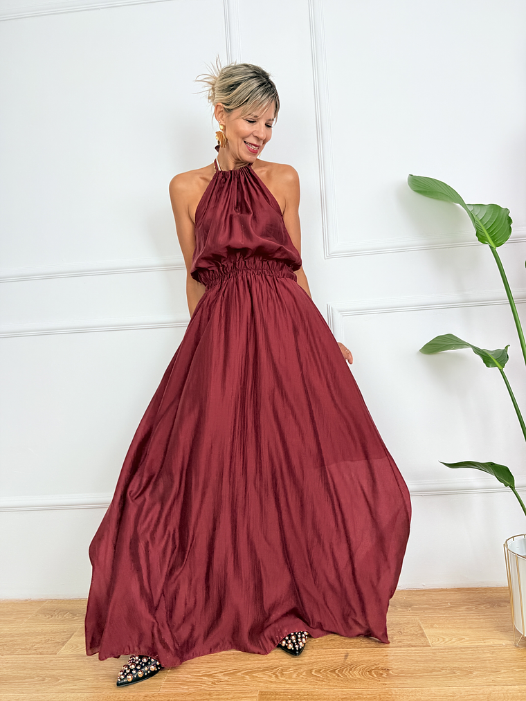 Odile dress 4520 wine 4