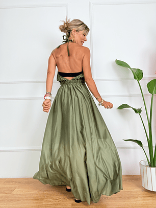 Odile dress 4520 chaki