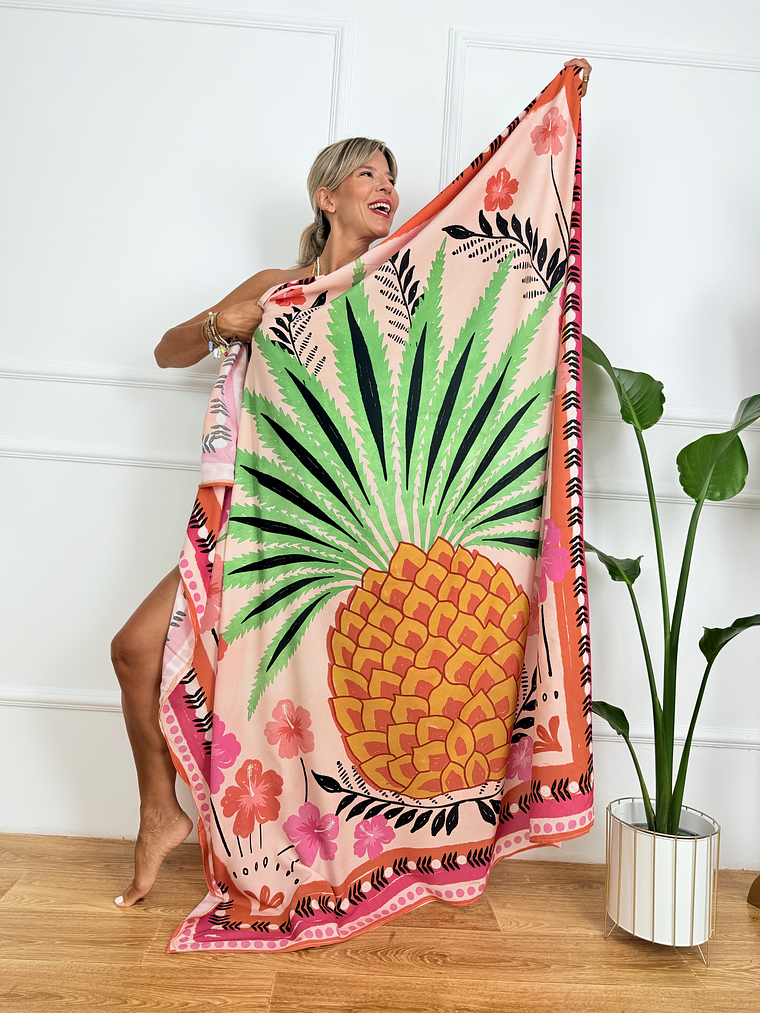 Pineapple Παρεό 9725 Blush Pink 3