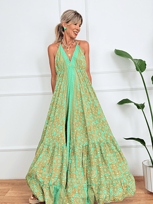 Yasmyn Dress P0013 Green