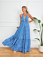 Yasmyn Dress P0013 Blue - thumbnail 5