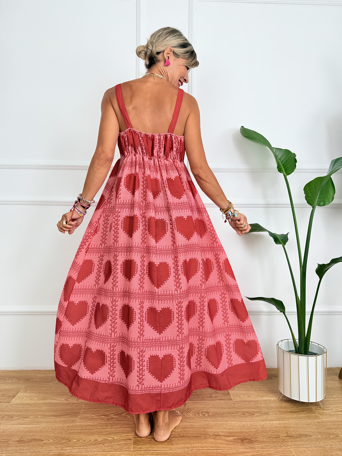 Denver Dress D1113 Red Hearts 2