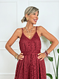 Love and Lace Dress P8339 Wine - thumbnail 3