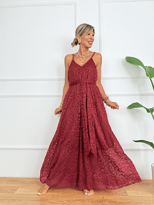 Love and Lace Dress P8339 Wine