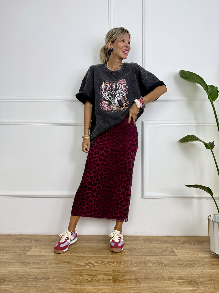 33302 LEO WINE Skirt   2