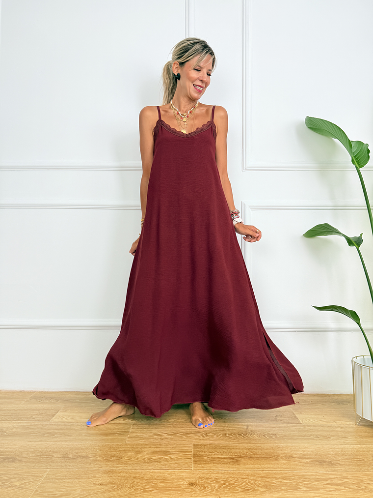 Celine Dress 6519 Wine 1