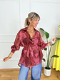 Imelda Floral Shirt 58271 Wine - thumbnail 2