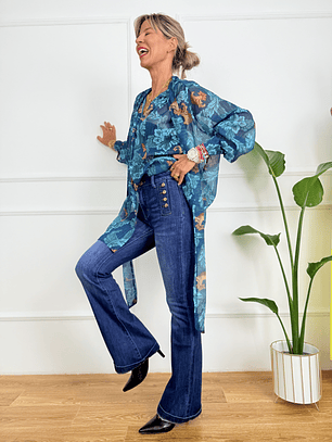 Eleanor Flared Jeans 32054 Blue