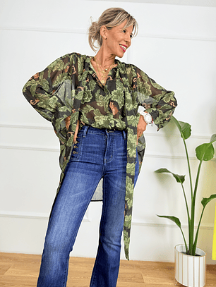 Rena 57991 Shirt Black/Green