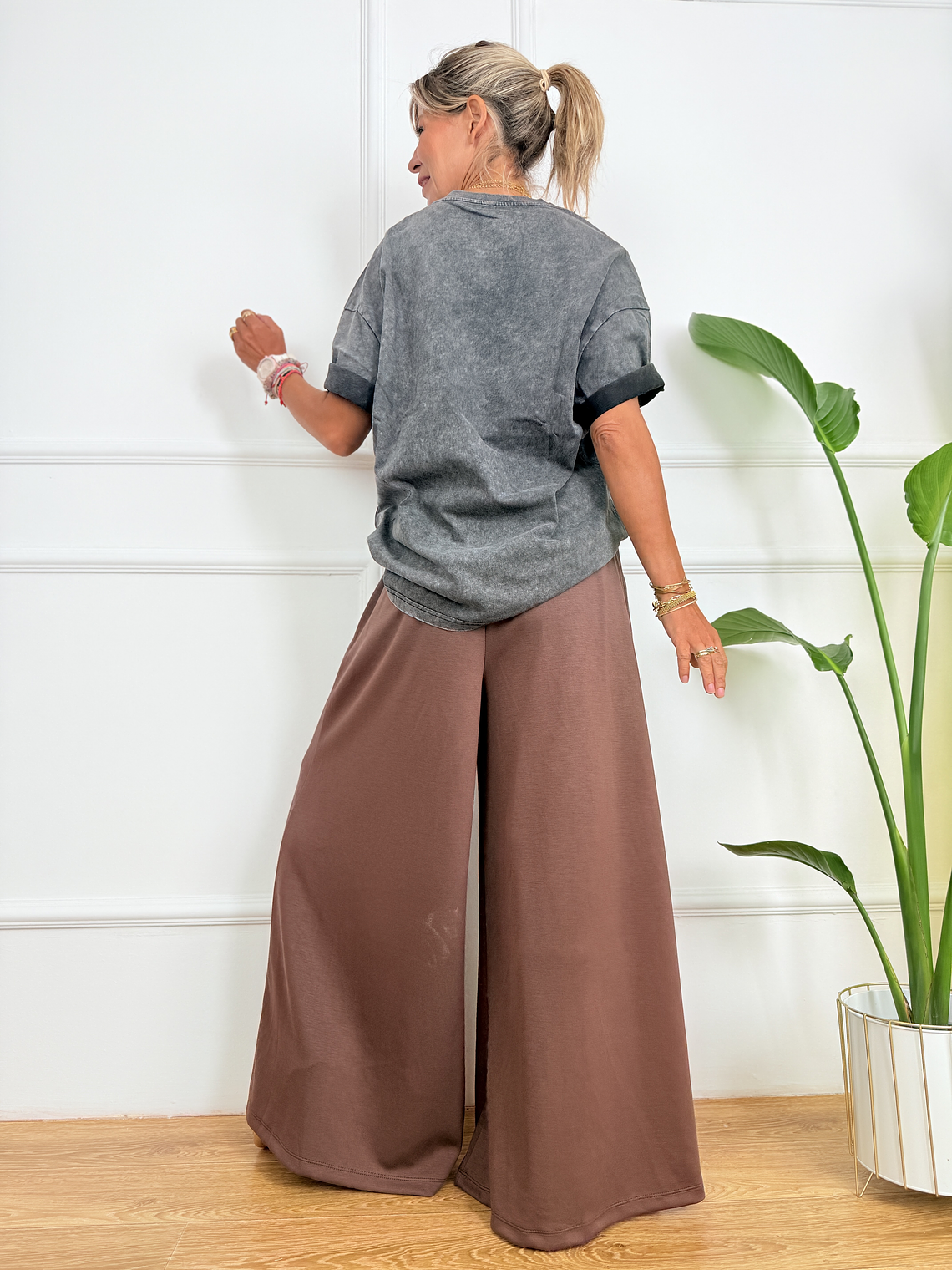 Lounge Lux Pants 2953 Brown 2