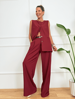 The Edge Suit 6151 Wine Red 