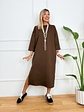 Concetta dress 17930 BROWN - thumbnail 1