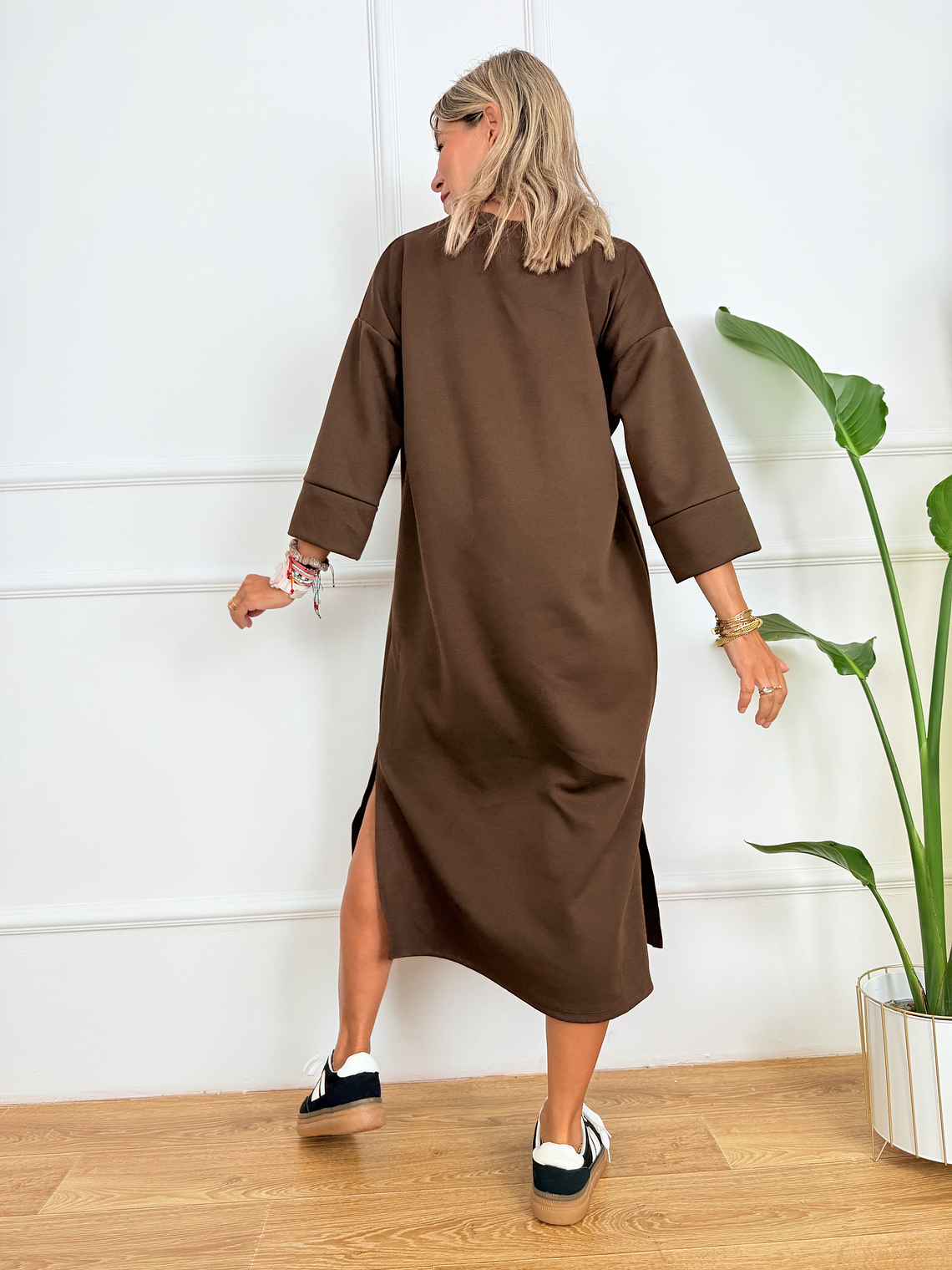 Concetta dress 17930 BROWN 2