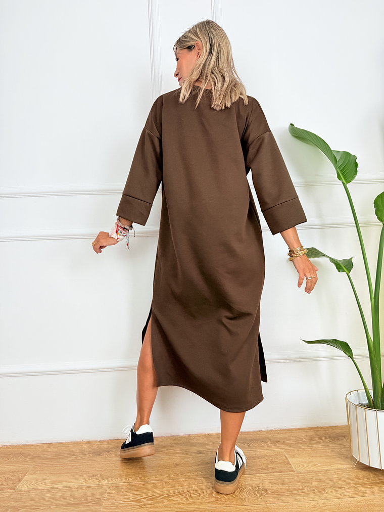 Concetta dress 17930 BROWN 2