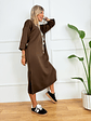 Concetta dress 17930 BROWN - thumbnail 3