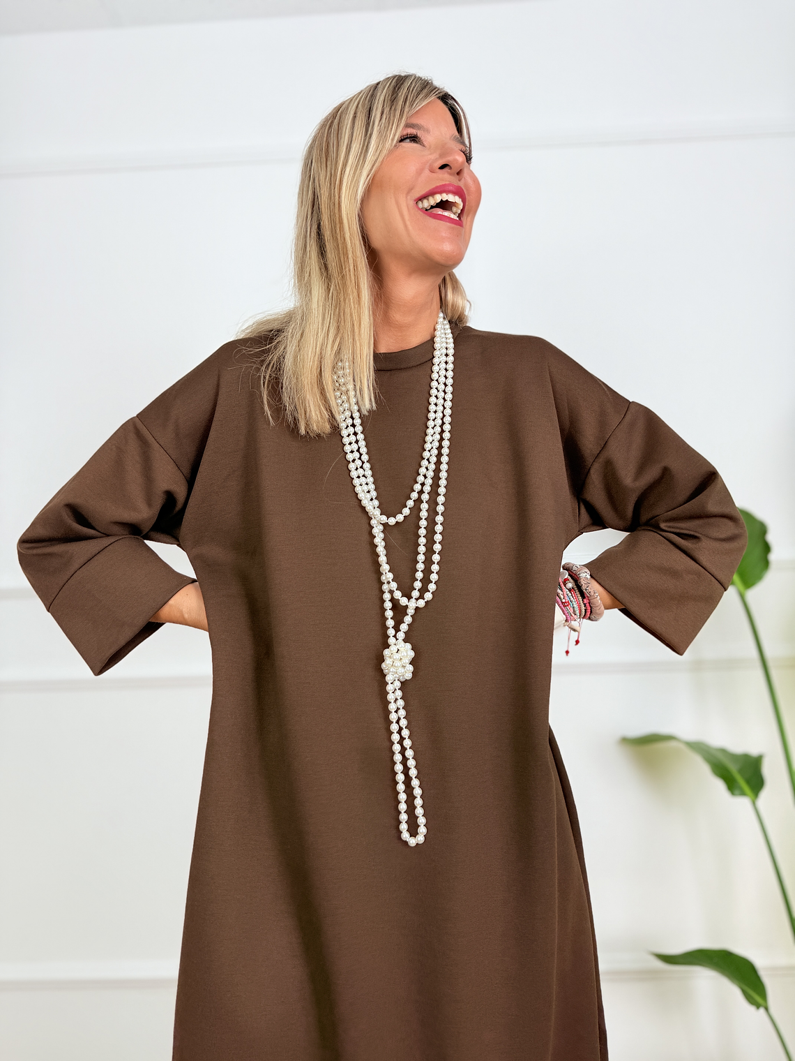 Concetta dress 17930 BROWN 4