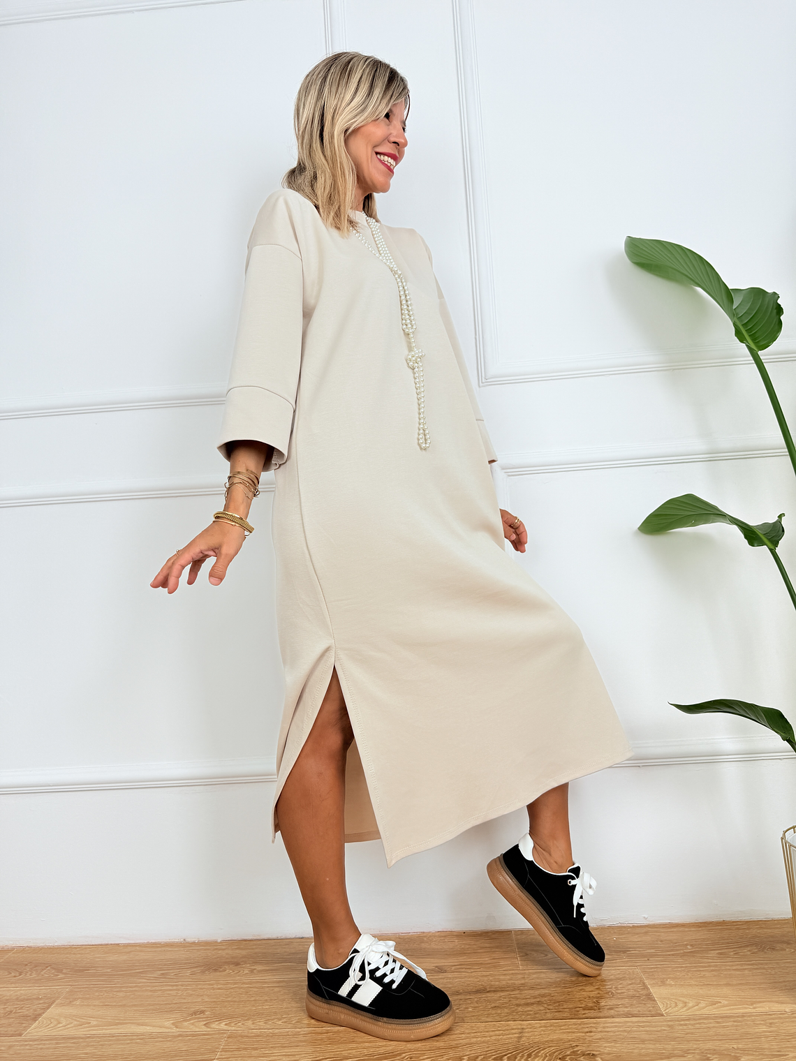 Concetta dress 17930 BEIGE 3