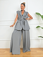 PLUS SIZE Voluptuous Suit 7933 Grey - thumbnail 1
