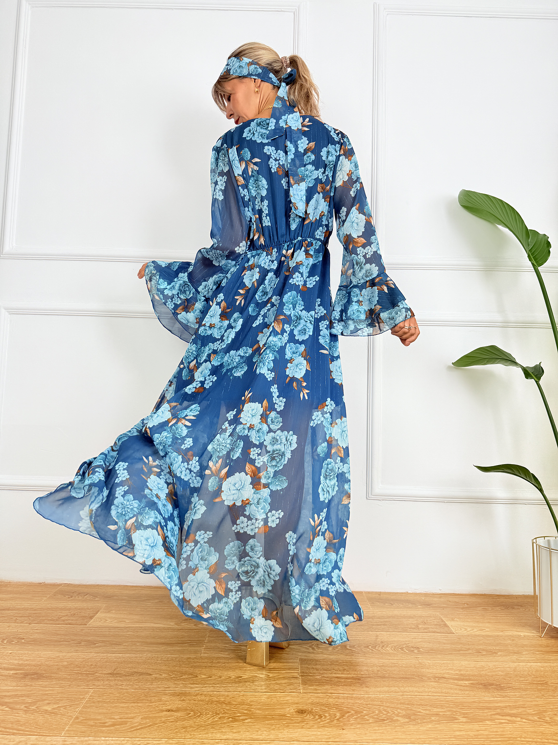 Gilded Chic Dress 6158 Teal 3