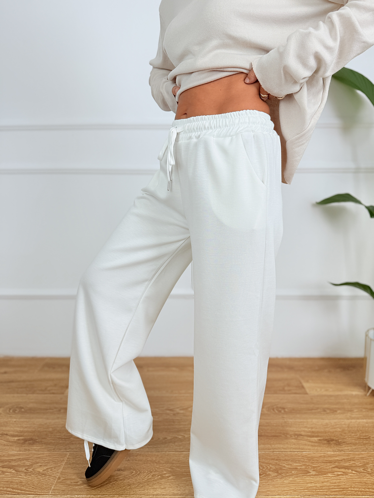 Athleisure Pants 9341 White 3