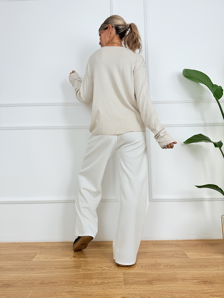 Athleisure Pants 9341 White 4