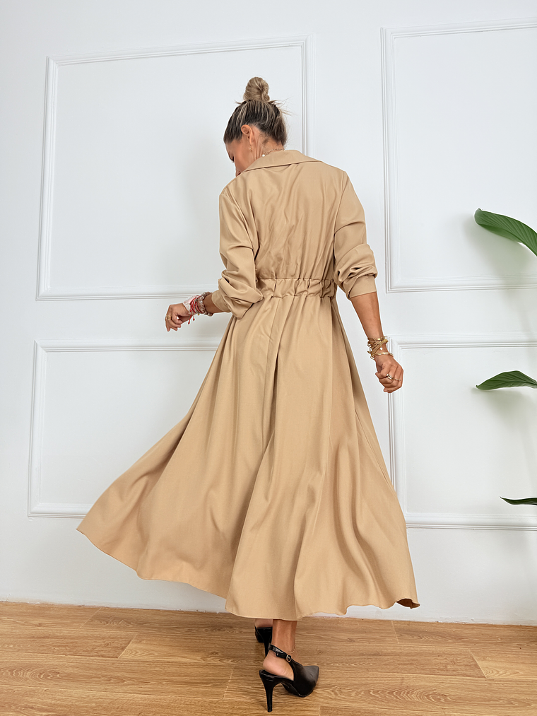 Remina  Dress  9287 Beige 2