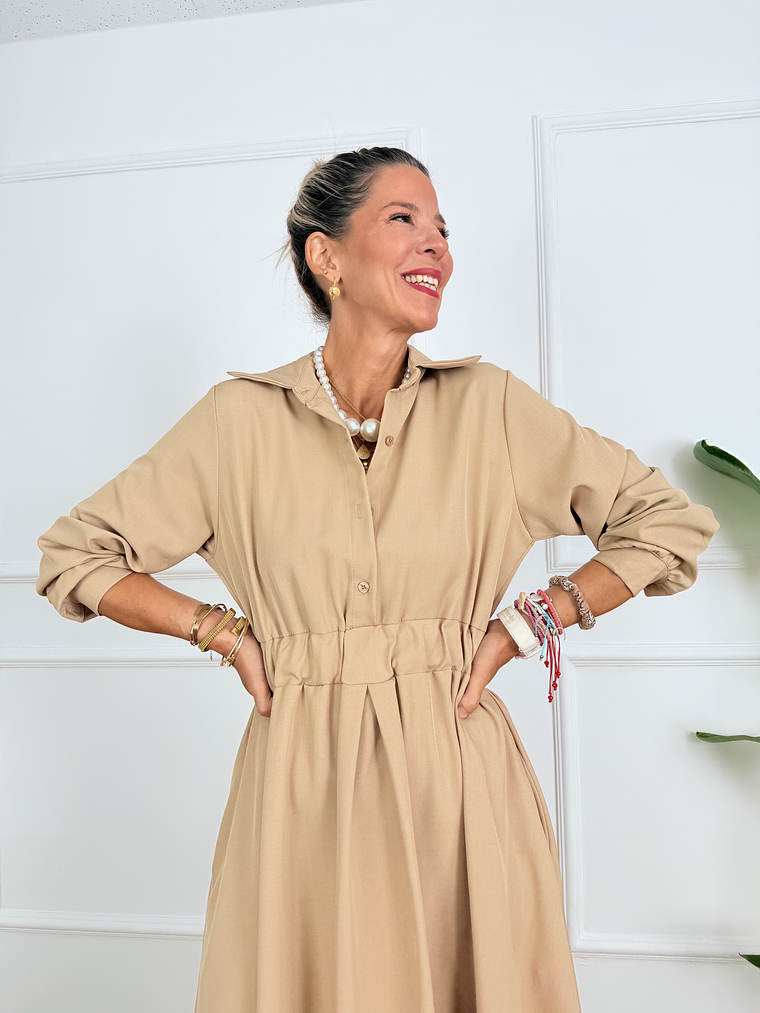 Remina  Dress  9287 Beige 4