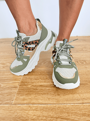 YY 211 CHUNKY SNEAKERS GREEN 