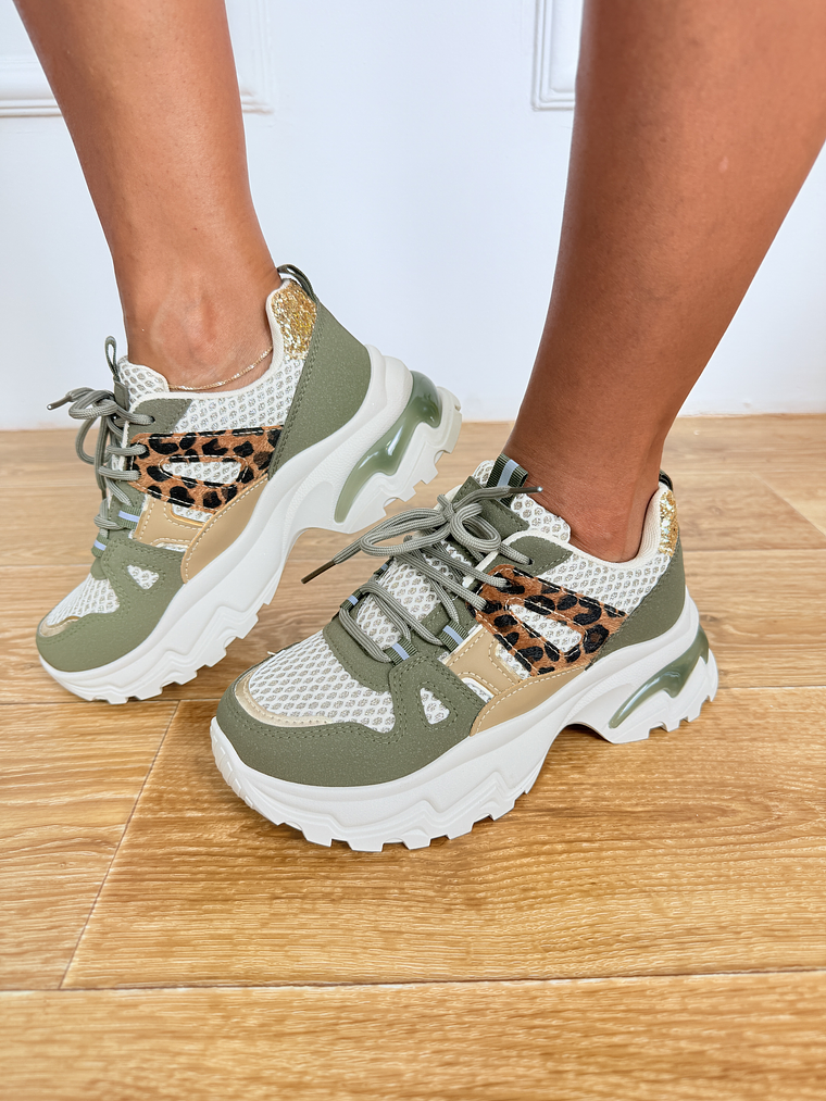 YY 211 CHUNKY SNEAKERS GREEN  1