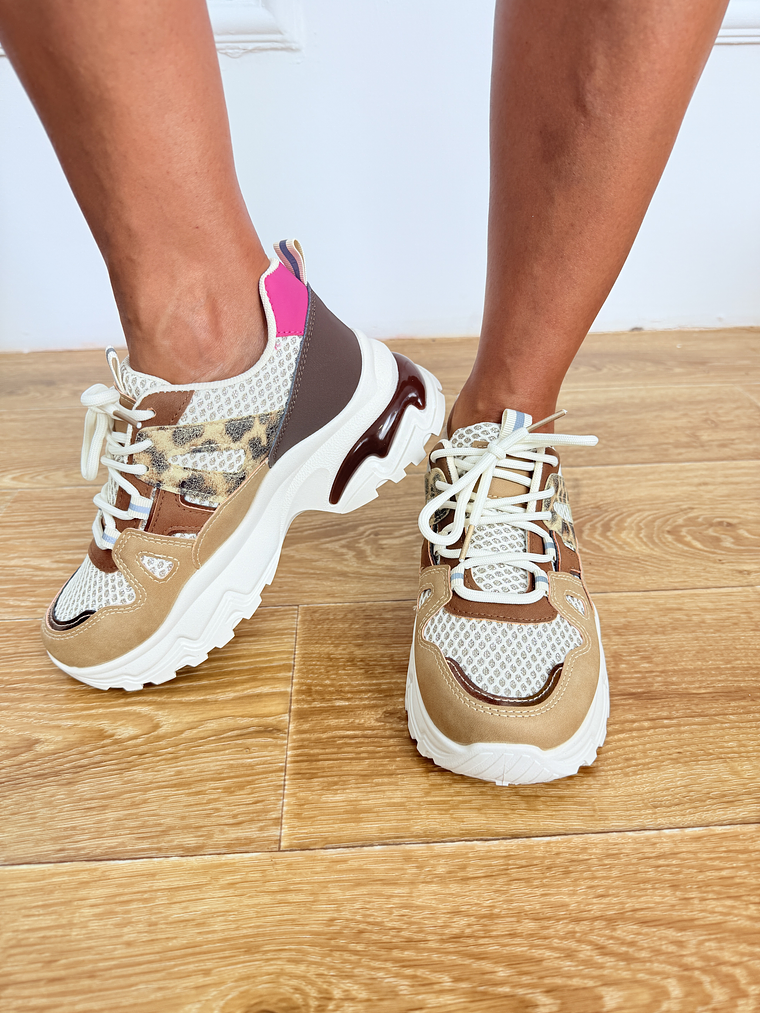 YY 211 CHUNKY SNEAKERS KHAKI 3