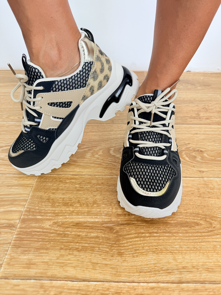 YY 211 CHUNKY SNEAKERS BLACK 2