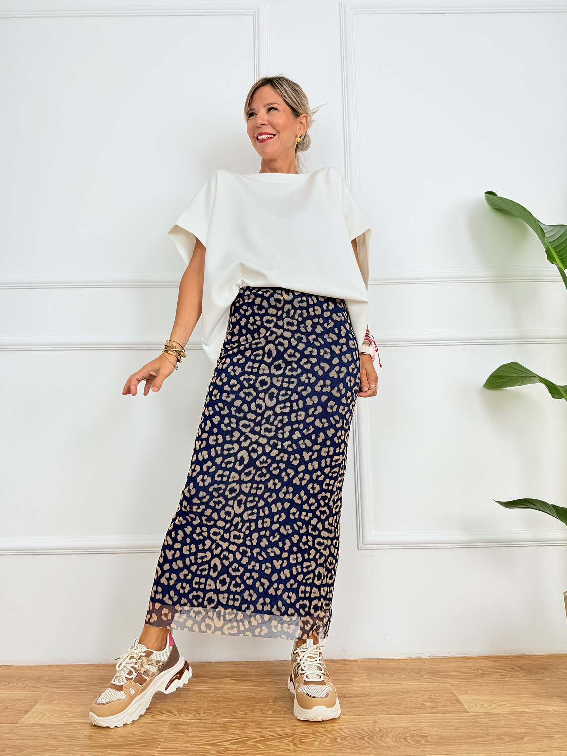 33302 Leopard Blue Skirt 2