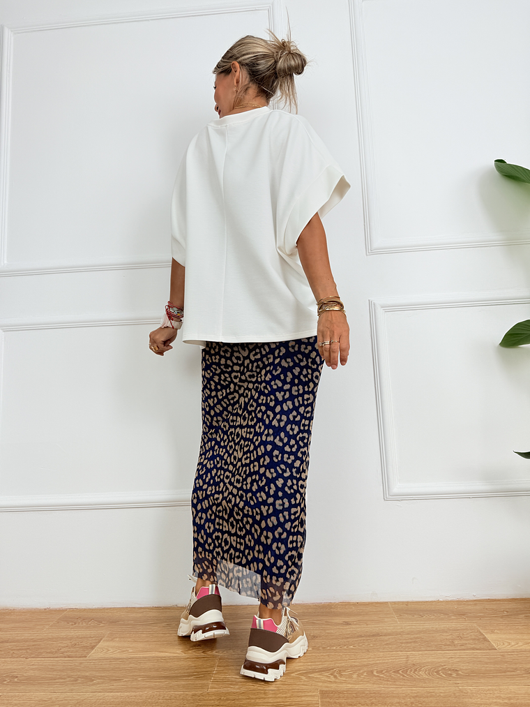 33302 Leopard Blue Skirt 3