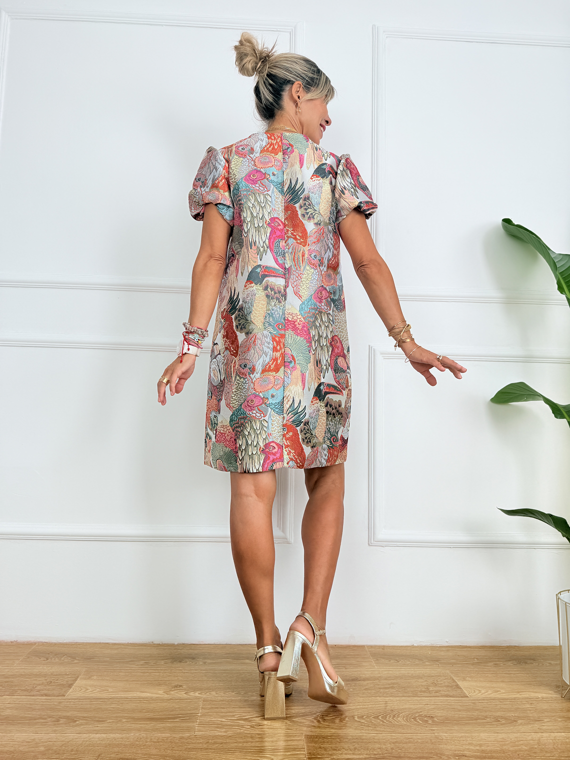 Birds of Paradise Dress 3589 Multicolored 2