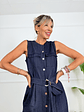 90's Chic Dress 2833 Denim Blue - thumbnail 4