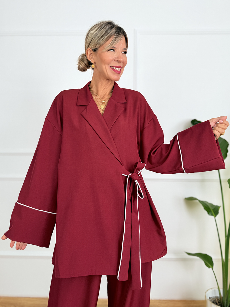 Yume Suit C5336 Wine 4