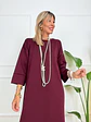 Concetta dress 17930 BURGUNDY - thumbnail 3