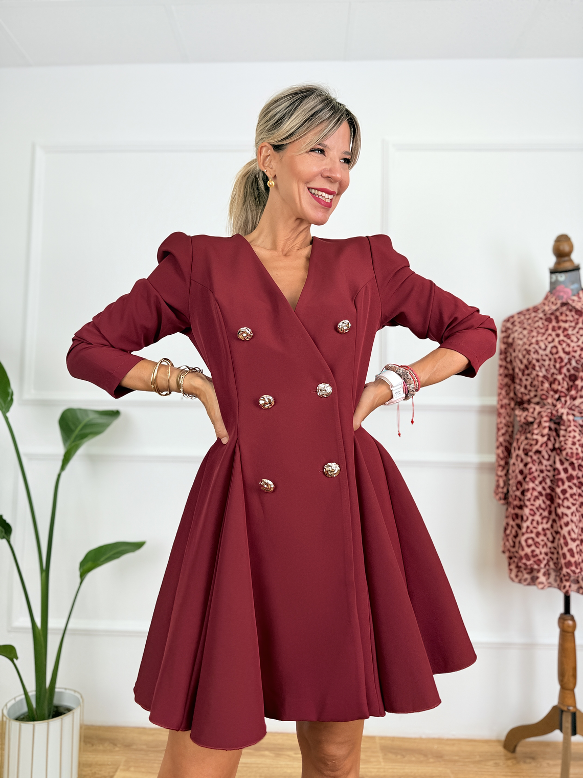 Venitian Dress 26981 Burgundy 3