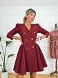 Venitian Dress 26981 Burgundy - thumbnail 3